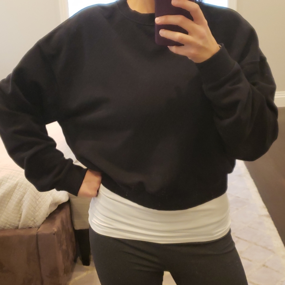 WOMEN'S BLACK H&M SWEATER SWEATSHIRT PULLOVER